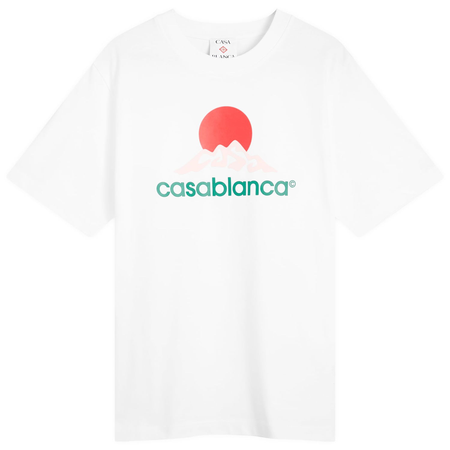 Tričko Casablanca Casablanca Montagne Printed T-Shirt, Size Large Biela | MPF25-JTS-001-03, 0