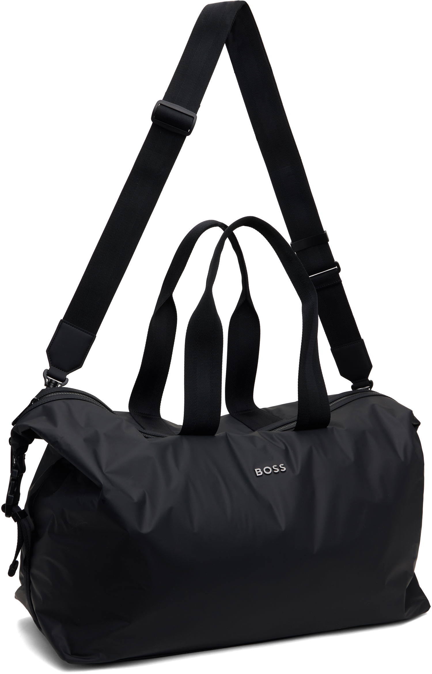 Cestovná taška BOSS BOSS Coated Nylon Satin Duffle Bag Čierna | 50541471, 1