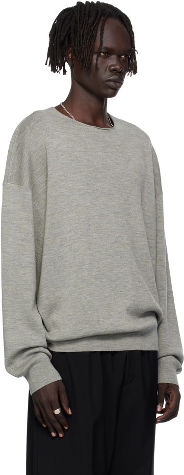Sveter Fear of God Fear of God ESSENTIALS Long Sleeve Crewneck Sweater Šedá | 192SP256495F, 1