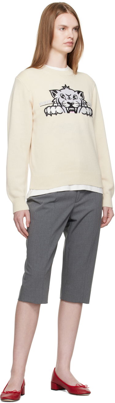 Sveter KENZO Kenzo Paris 'KENZO Happy Tiger' Sweater Béžová | FF62PU7233LI, 3