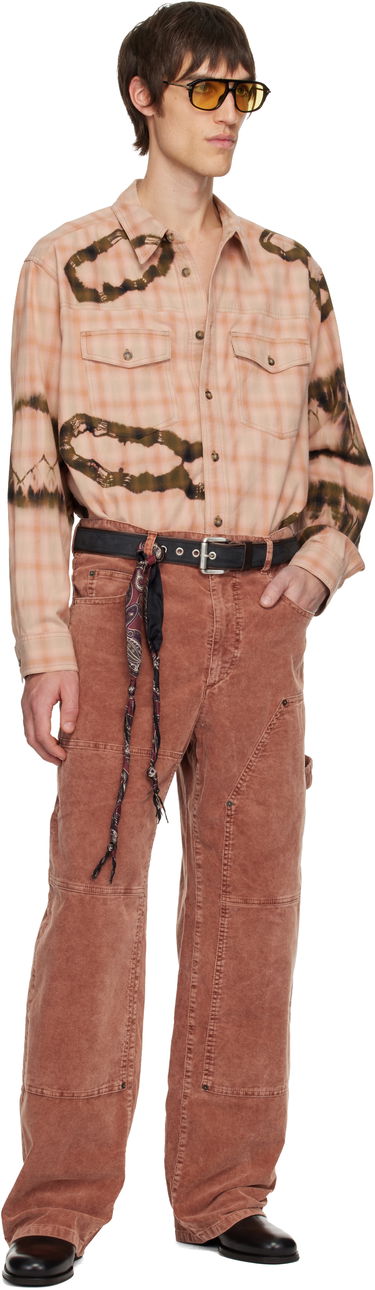 Košeľa ISABEL MARANT Isabel Marant Suli Plaid Tie-Dye Long Sleeve Button-Up Shirt Rôznofarebný | 25ACH0257HA-C3I05H, 4