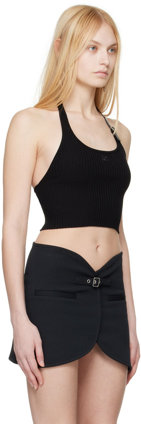 Tielko Courrèges Courrèges Holistic Buckle Tank Top Čierna | 124MTO239FI0001, 1
