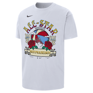 Tričko Nike NBA Max90 2025 All-Star Weekend San Francisco T-Shirt Biela | HQ0682-100, 1