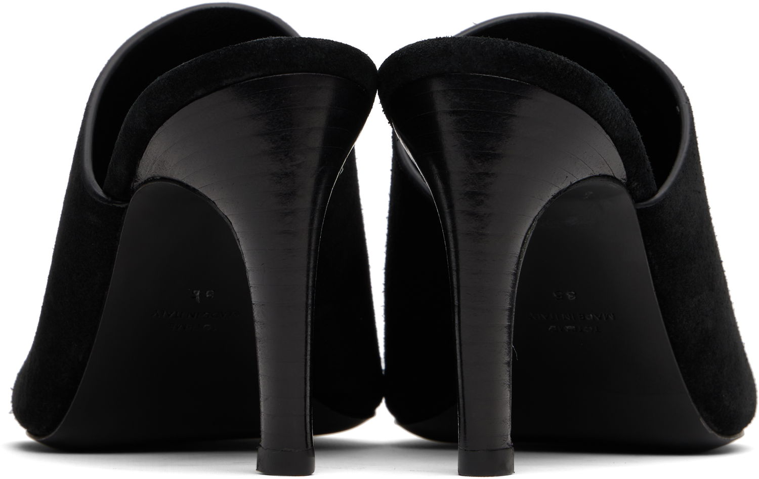 Oblečenie TOTEME TOTEME Bandeau Suede Mules Čierna | 253-WAS0245-LE0004, 1