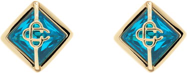 Náušnice Casablanca Crystal Monogram Earrings Tyrkysová | APS25-JW-259-01, 0