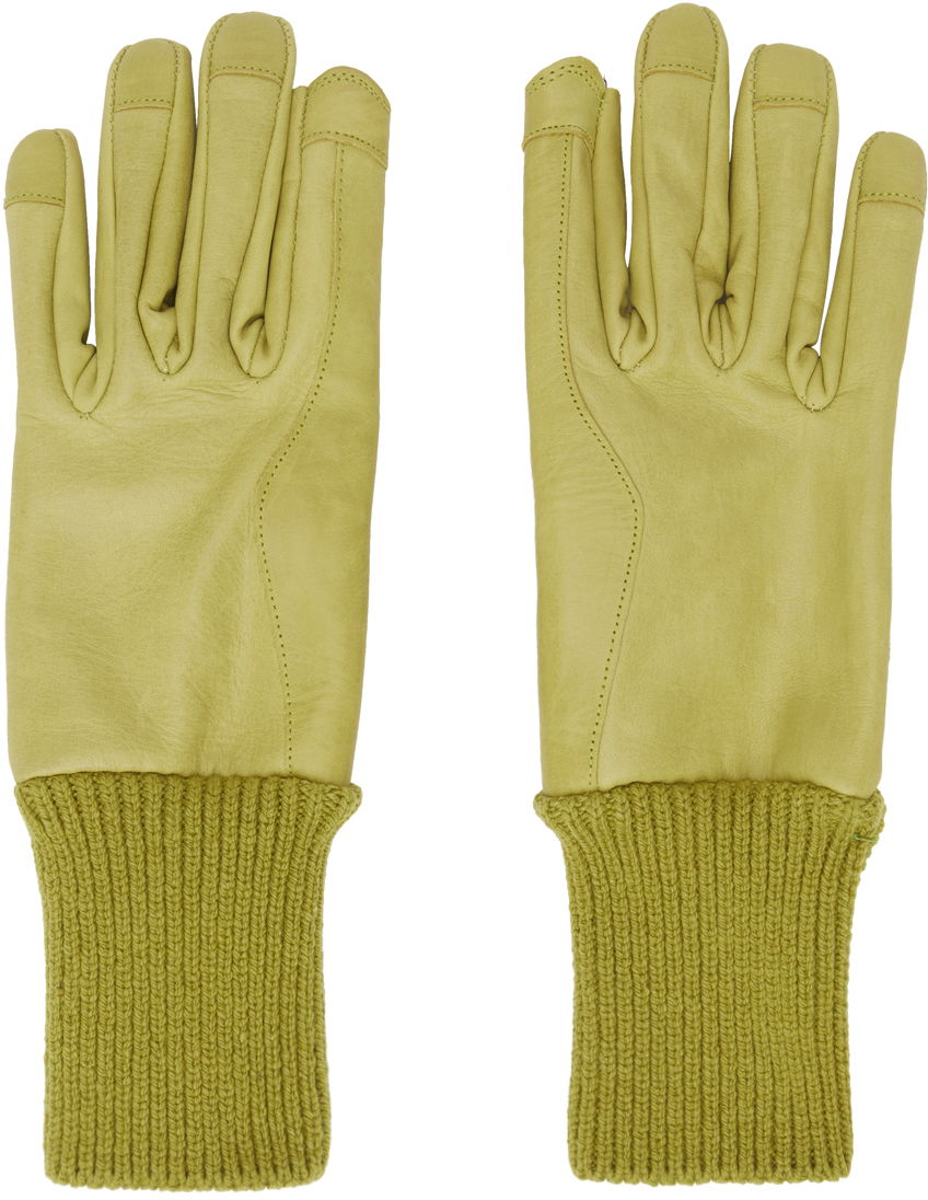 Rukavice Rick Owens Short Ribcuff Gloves Žltá | RR02C7458 LSU, 0