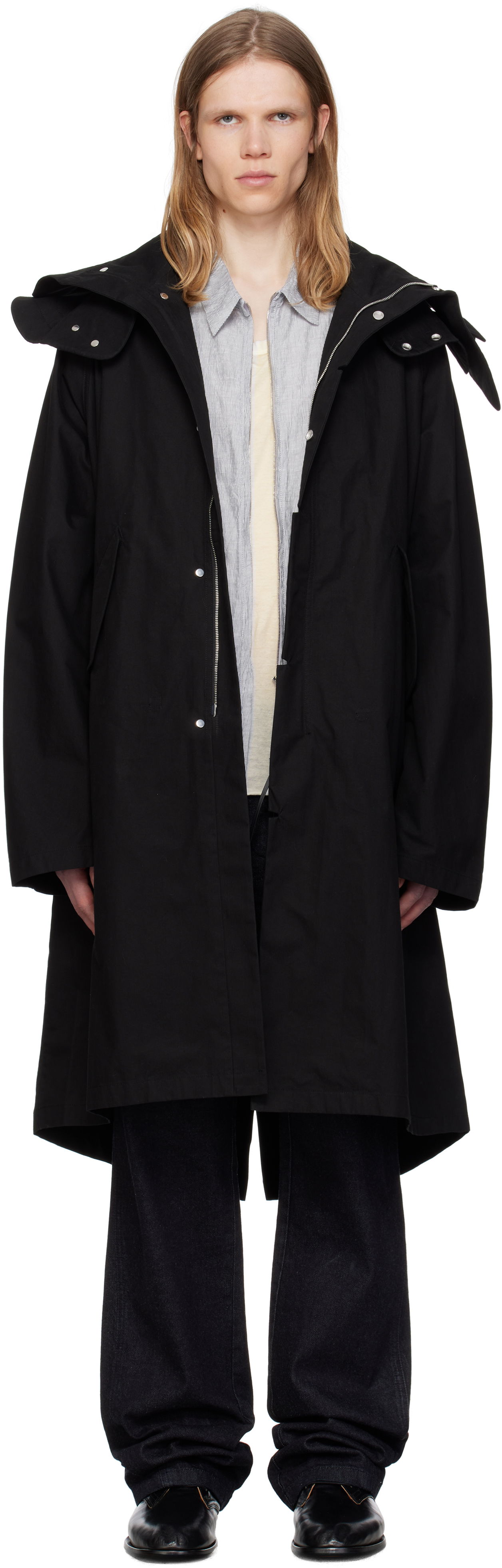 Parka Post Archive Faction (PAF) PAF 8.0 Center Rain Coat Čierna | 8.0 OPC-B, 0