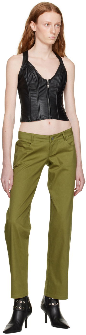 Nohavice Miaou Miaou Atlas Trousers Zelené | 1023SCTYM, 3