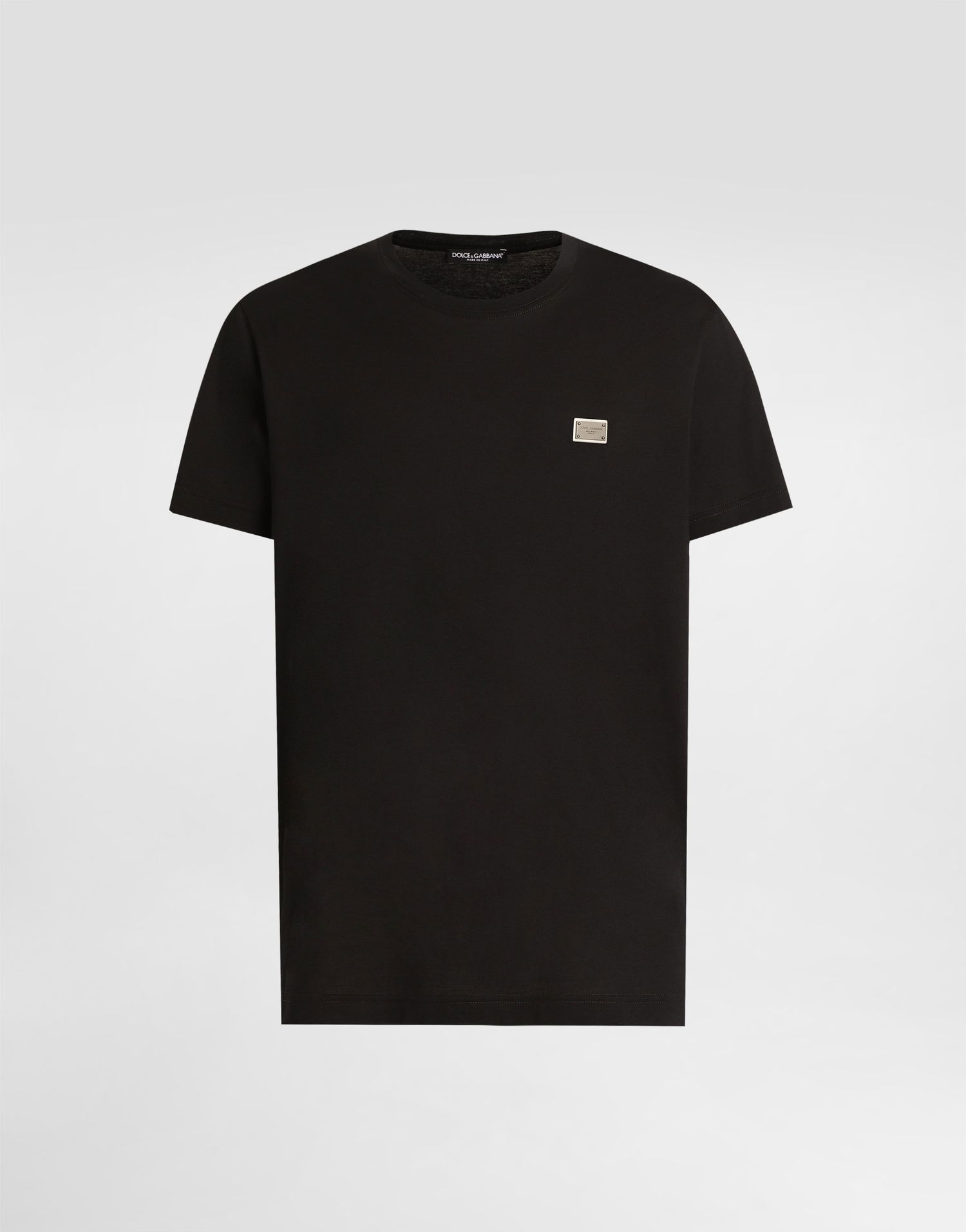 Tričko Dolce & Gabbana Cotton T-Shirt With Tag Čierna | G8RN8TG7N7AN0000, 0