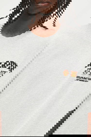 Tričko AAPE by A Bathing Ape AAPE By A Bathing Ape Basic Aaper T-Shirt Šedá | AAPTEM1611XAO, 3