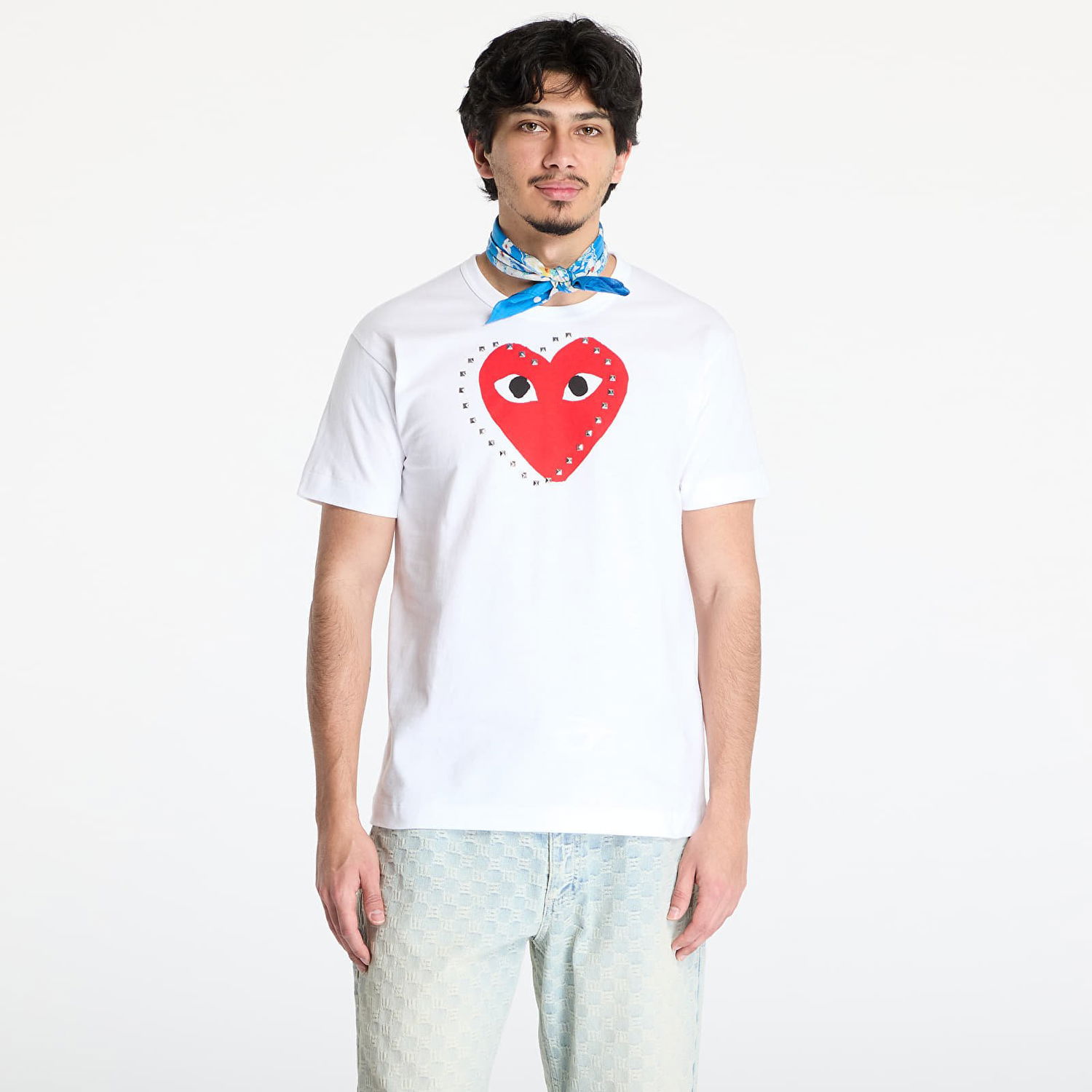 Tričko Comme des Garçons Comme des Garçons PLAY Print T-Shirt Biela | AX-T803 WHITE, 0