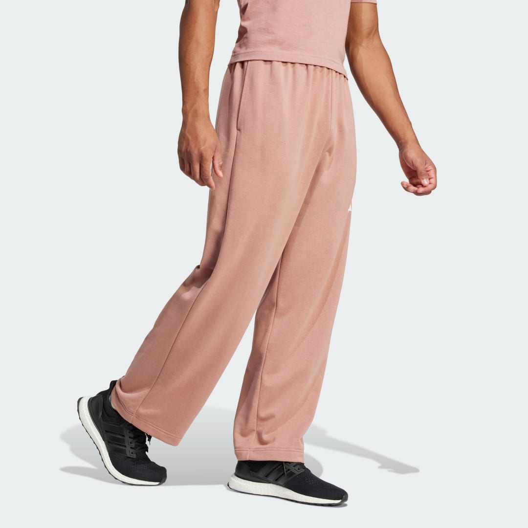 Tepláky adidas Performance Wide Leg Logo Joggers Ružová | JF3608, 1