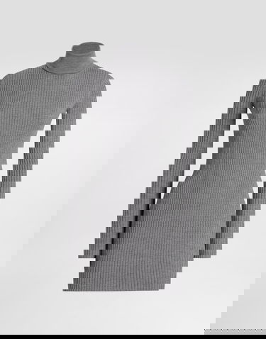 Šaty Dolce & Gabbana Dolce & Gabbana Turtleneck Long Wool Dress Šedá | FXS46TJDVDCN0497, 0