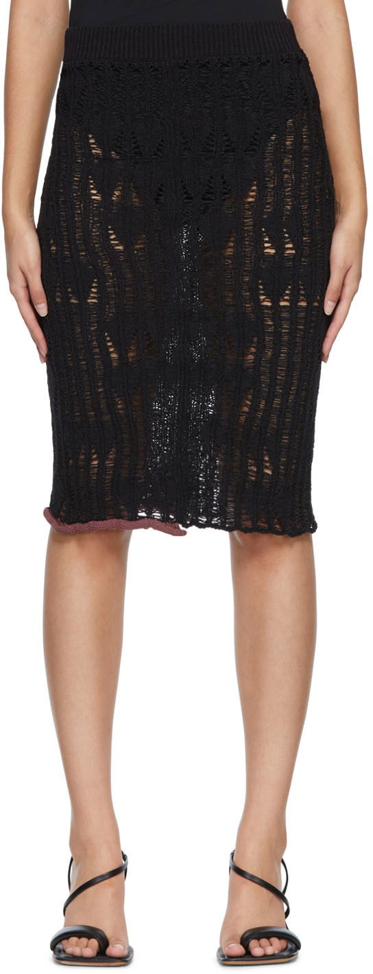 Sukňa Acne Studios Cotton Midi Skirt Čierna | AF0275-, 0