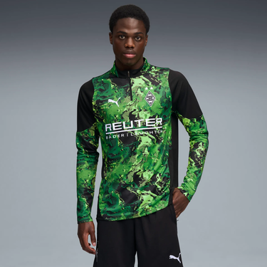 Tričko Puma Borussia Mönchengladbach Training 1/4 Zip Top Zelené | 781471-08, 1