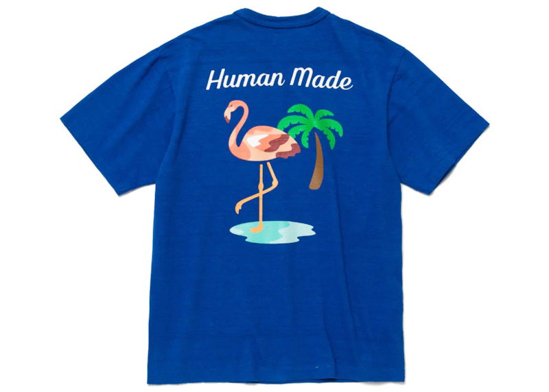 Tričko Human Made Flamingo Graphic T-Shirt Modrá | HM23CS040, 0
