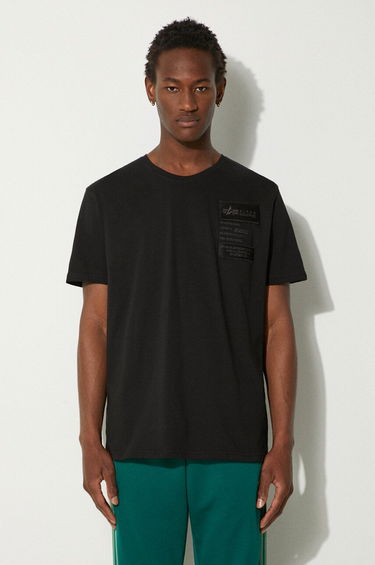 Tričko Alpha Industries T-Shirt With Print Čierna | 136500.03, 0