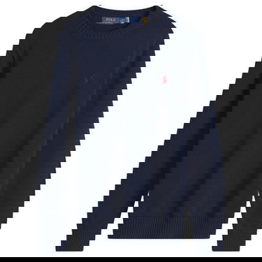 Sveter Polo by Ralph Lauren Cotton Knit Jumper Navy | 710810846-BLU, 1