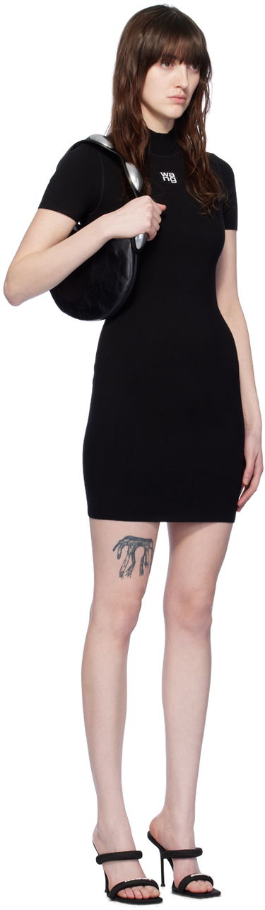 Šaty Alexander Wang Alexander Wang Mock Neck Minidress Čierna | 4KC2206013, 1