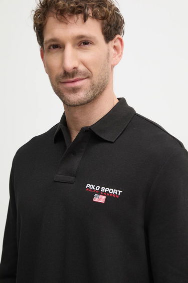 Polo tričko Polo by Ralph Lauren Long Sleeve Polo Shirt Čierna | 710961618, 3