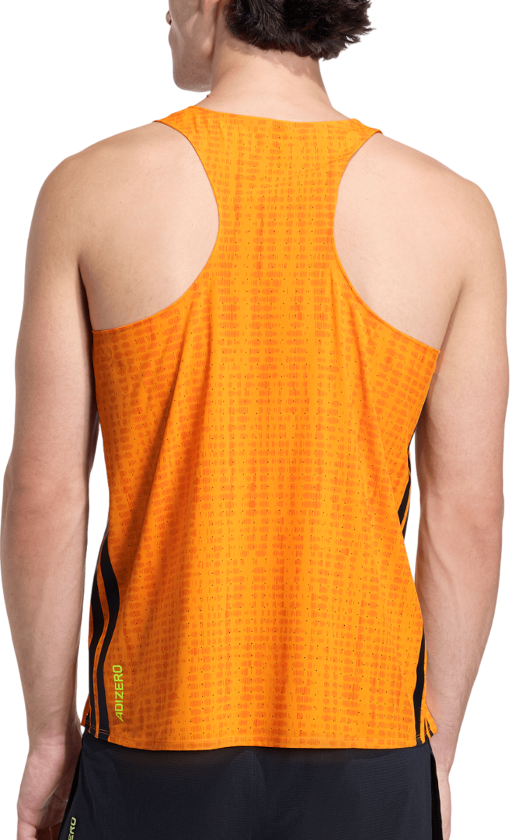 Tielko adidas Originals Adizero Running Tank Top Oranžová | kc7923, 1