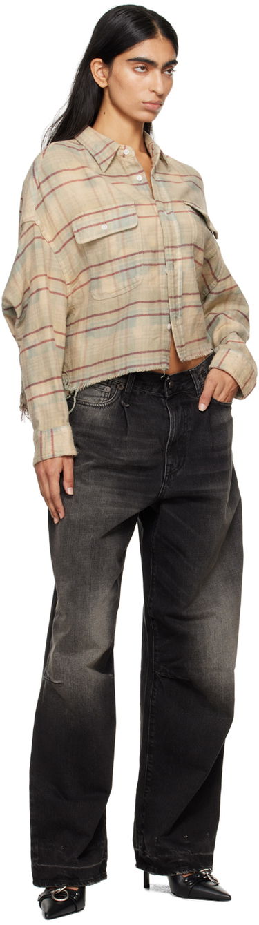 Džínsy R13 R13 Wayne Wide-Leg Jeans Čierna | R13WD146-D262C, 3