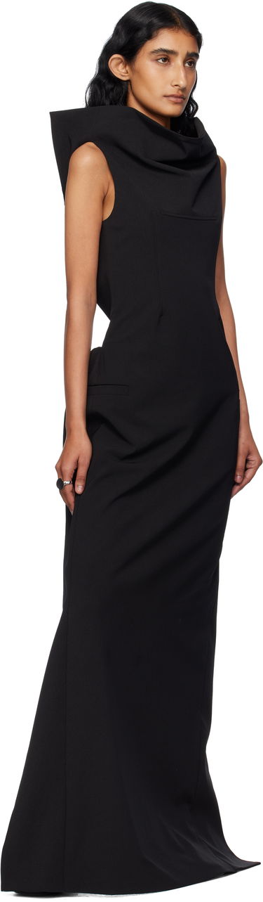 Šaty Jean Paul Gaultier Jean Paul Gaultier Cowl Neck Maxi Dress Čierna | 25/03-W-DR045-W002-00, 3