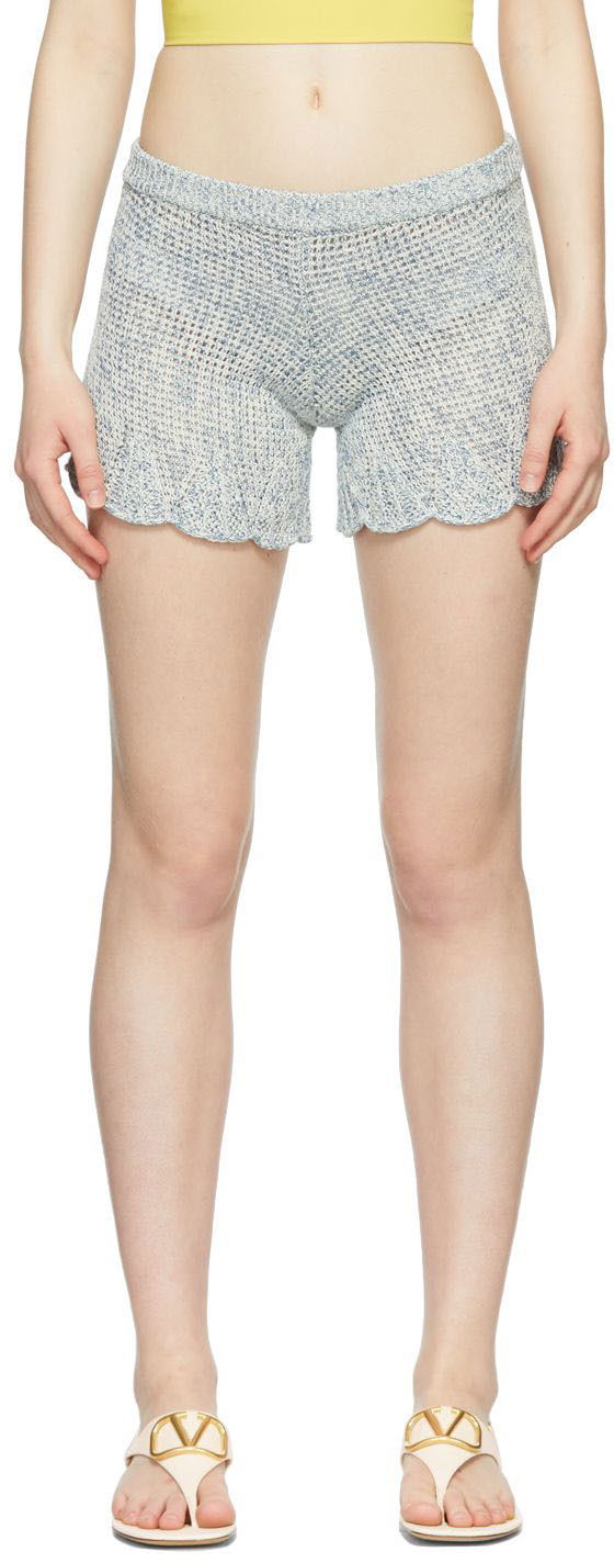 Šortky Valentino Knit Shorts Modrá | XR0KF00M6G6, 0