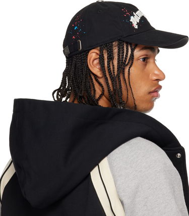 Šiltovka Palm Angels Palm Angels Curved Logo Painted Cap Čierna | PMLB104F25FAB0011084, 3