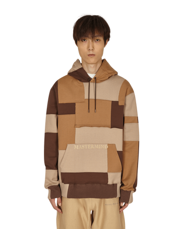 Mikina Mastermind WORLD Patchwork Hoodie Hnedá | MW21S07-SW025-010 003, 1