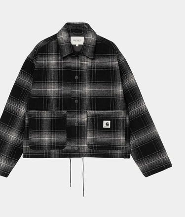 Košeľa Carhartt WIP Brennan Check Shirt Jacket Čierna | I035519_4, 0