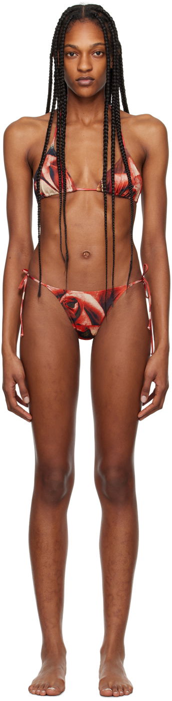 Plavky Jean Paul Gaultier 'The Roses' Bikini Set Červená | 24/25-F-BS007-J543-403050, 0