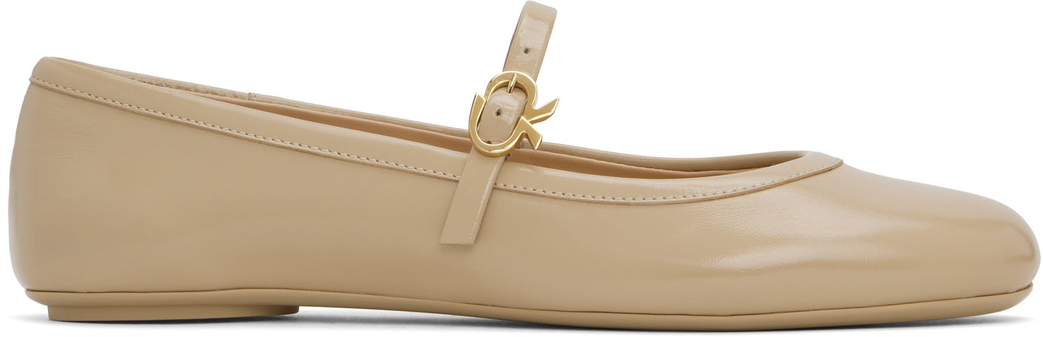 Tenisky a topánky Gianvito Rossi Carla Ballerina Flats Béžová | G22223-05GOM-NUI, 0