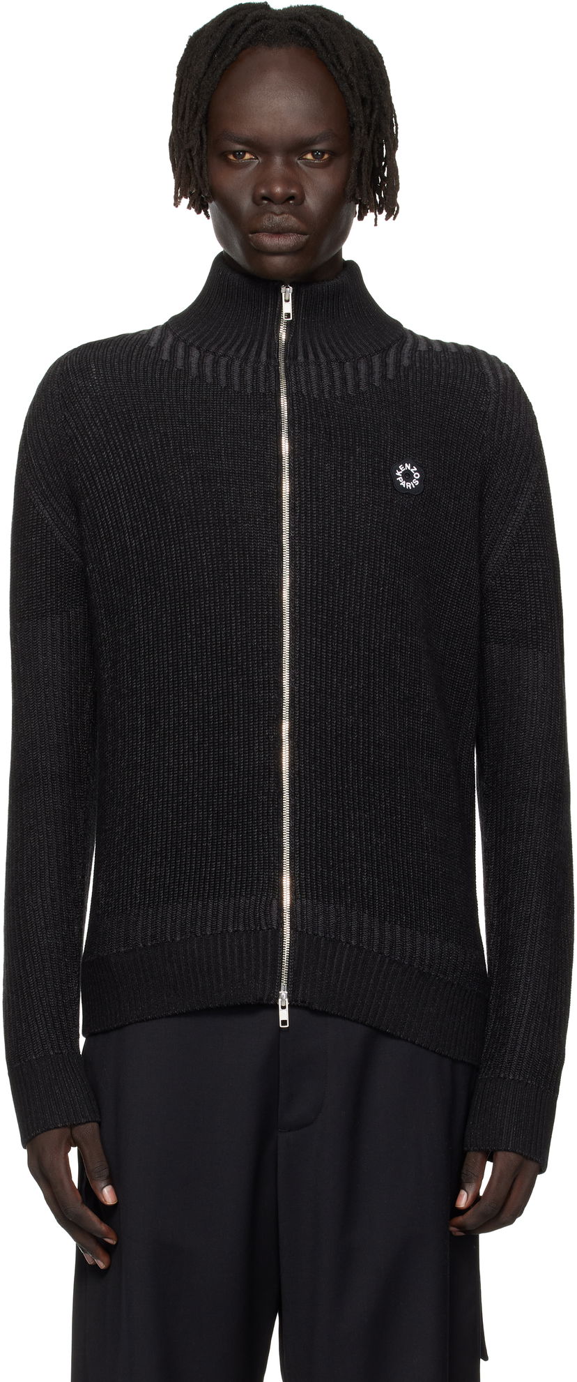 Sveter KENZO Kenzo Paris 'Boke Flower 2.0' Zip Cardigan Čierna | FF65CA7403LH