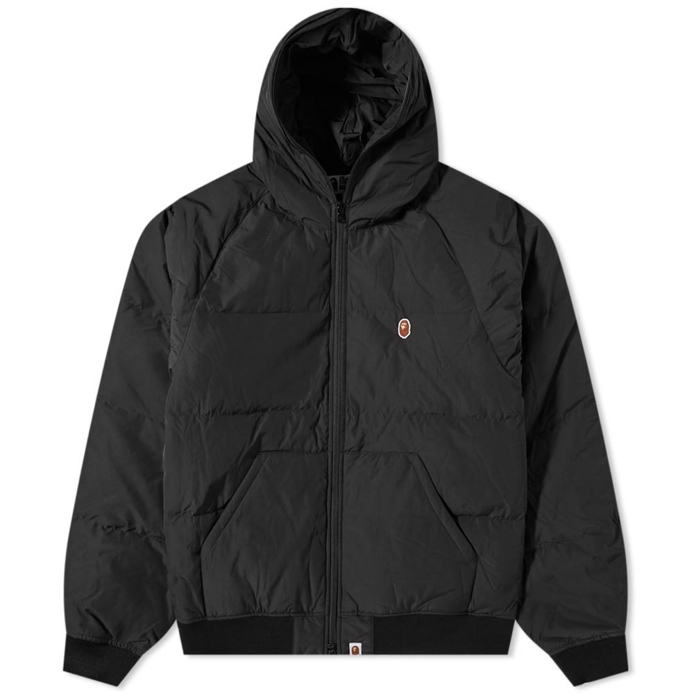 Prešívaná bunda BAPE One Point Hoody Down Jacket Čierna | 001DNI801007M-BLK, 0