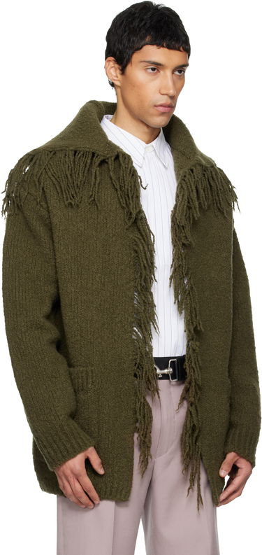 Sveter Dries Van Noten Dries Van Noten Fringed Cardigan Čierna | 252-021237-2721, 4