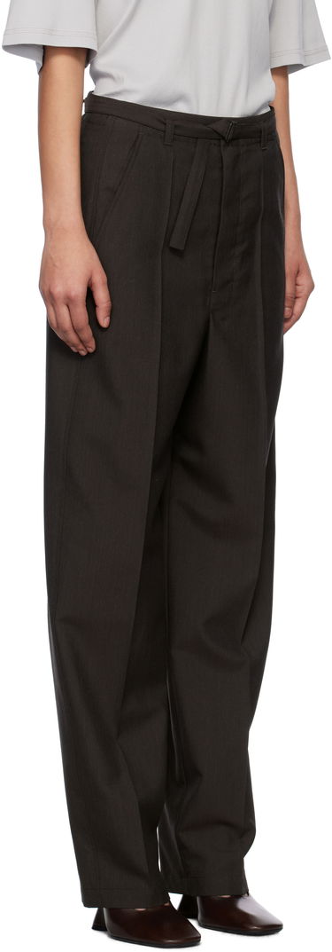 Nohavice LEMAIRE Lemaire Belted Tailored Trousers Hnedá | PA1198 LF414, 1