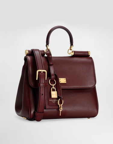 Kabelka Dolce & Gabbana Dolce & Gabbana My Sicily Leather Top Handle Bag Vínová | BB7781B732180346, 2