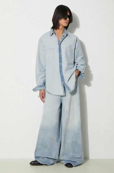 Košeľa VETEMENTS VETEMENTS Inside-Out Relaxed Denim Shirt Modrá | UE64SH500N, 1