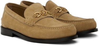 Starostlivosť o obuv Versace Versace Giuliano Suede Loafers Béžová | 1013592_1A13357, 3