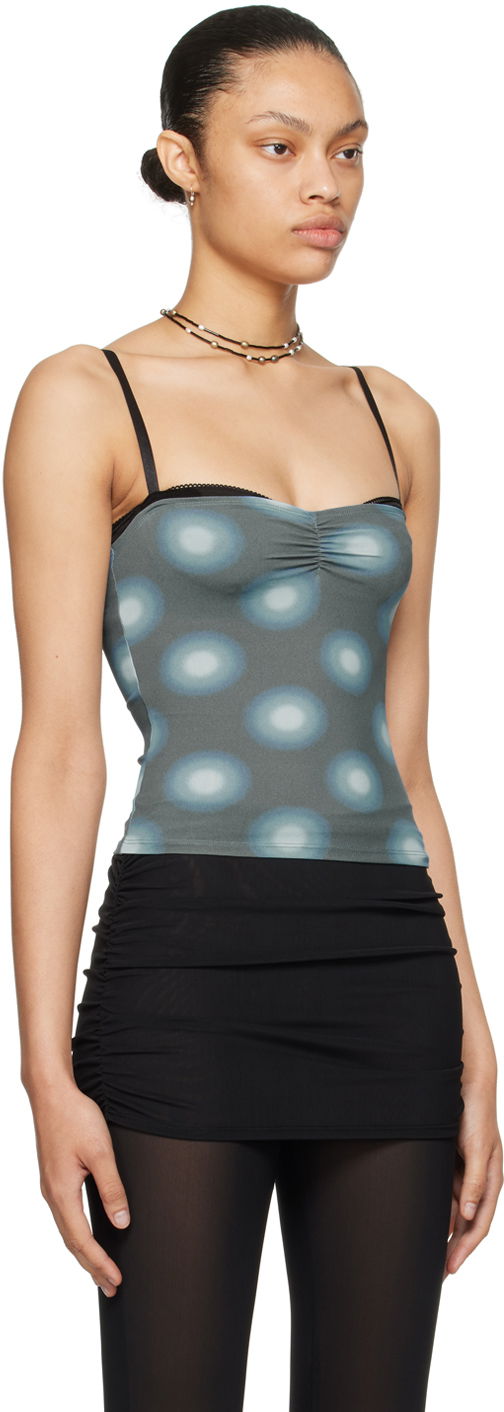 Tielko Miaou Miaou Enzo Print Camisole Modrá | 7092TKGRB, 1