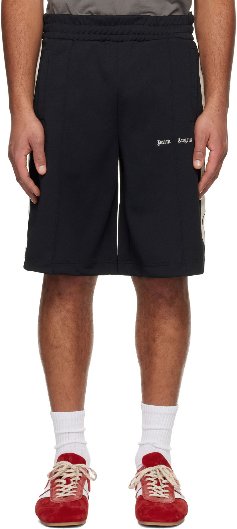 Šortky Palm Angels Classic Logo Track Shorts Čierna | PMCL009C99FAB0011003