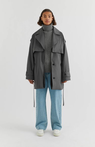 Kabáty AXEL ARIGATO Atom Trench Coat Šedá | A2107001, 6