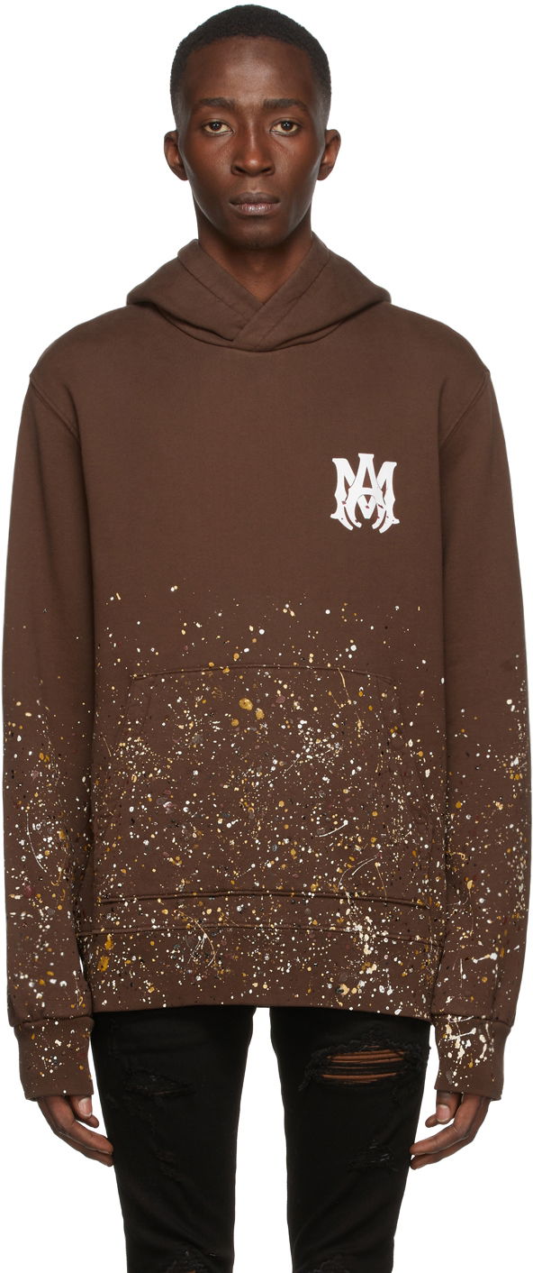 Mikina AMIRI MA Crystal Painter Hoodie Hnedá | MJLH004-210, 0