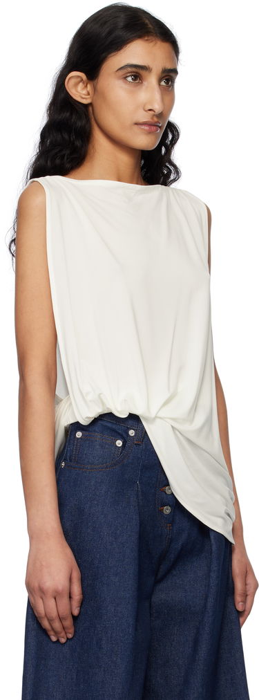 Tielko Jacquemus Jacquemus La Croisière 'The Peplo' Draped Top Čierna | 25E251TO122-2381, 4