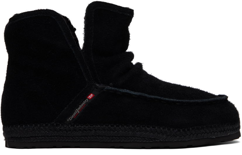 Tenisky a topánky Diesel D-Lukas Akb Felt Espadrille Ankle Boots Čierna | Y03619-P6898-T8013