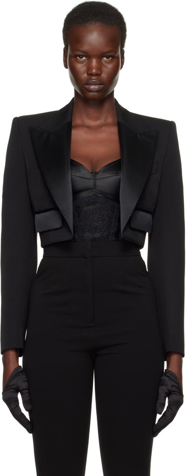 Bomber bunda Dolce & Gabbana Dolce&Gabbana Spencer Tuxedo Wool Blazer Čierna | F296YT FU21E, 0