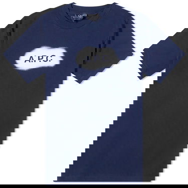 Tričko A.P.C. Albert Spray Logo Tee Navy | COEIO-H26259-IAK, 0