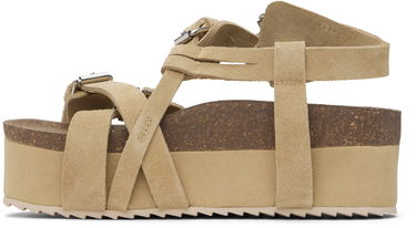 Starostlivosť o obuv R13 R13 Platform Suede Sandals Béžová | R13WS075-S212A, 2