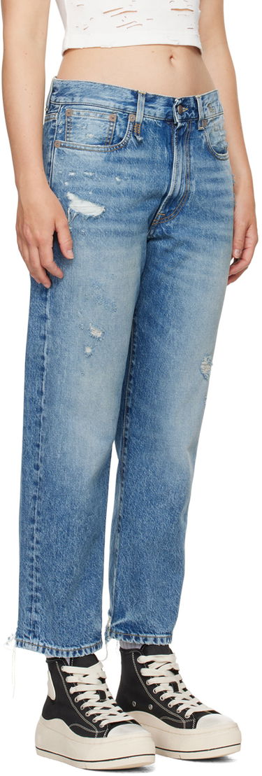 Džínsy R13 R13 Boyfriend Stacked Jeans Modrá | R13W5083-969, 4